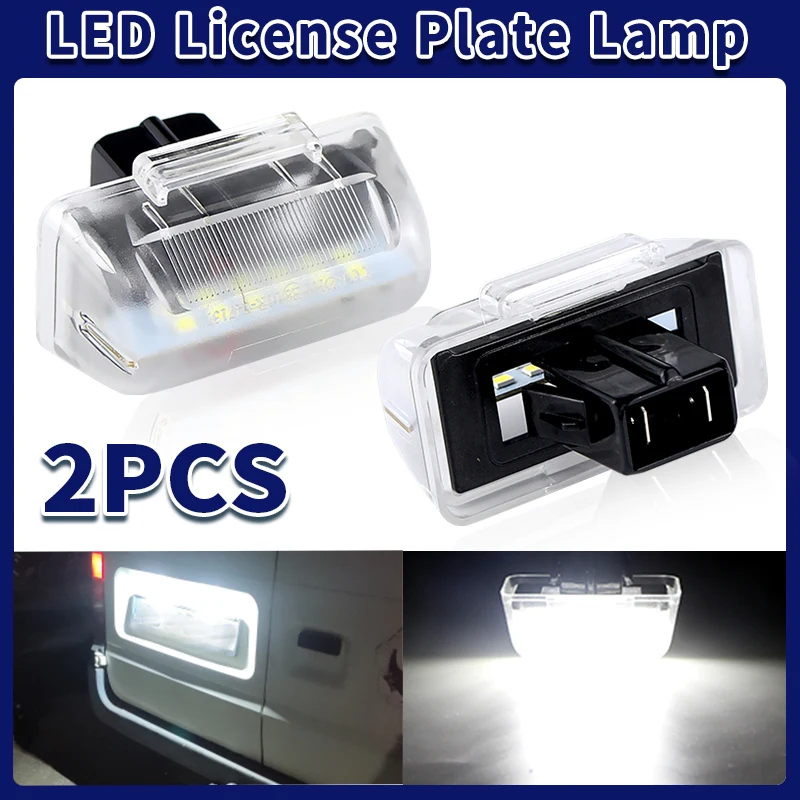 

2PCS Rear Number Plate Lamp For Ford Transit MK6 MK7 1985-2013 For Ford Transit Connect 2002-2013 LED License Number Plate Light