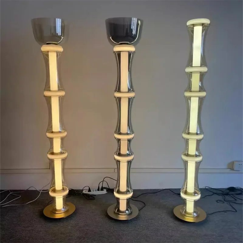 

Designer Living Decoration Bedroom Study Desk Postmodern Dining Room Bar Art Glass Floor Lamp