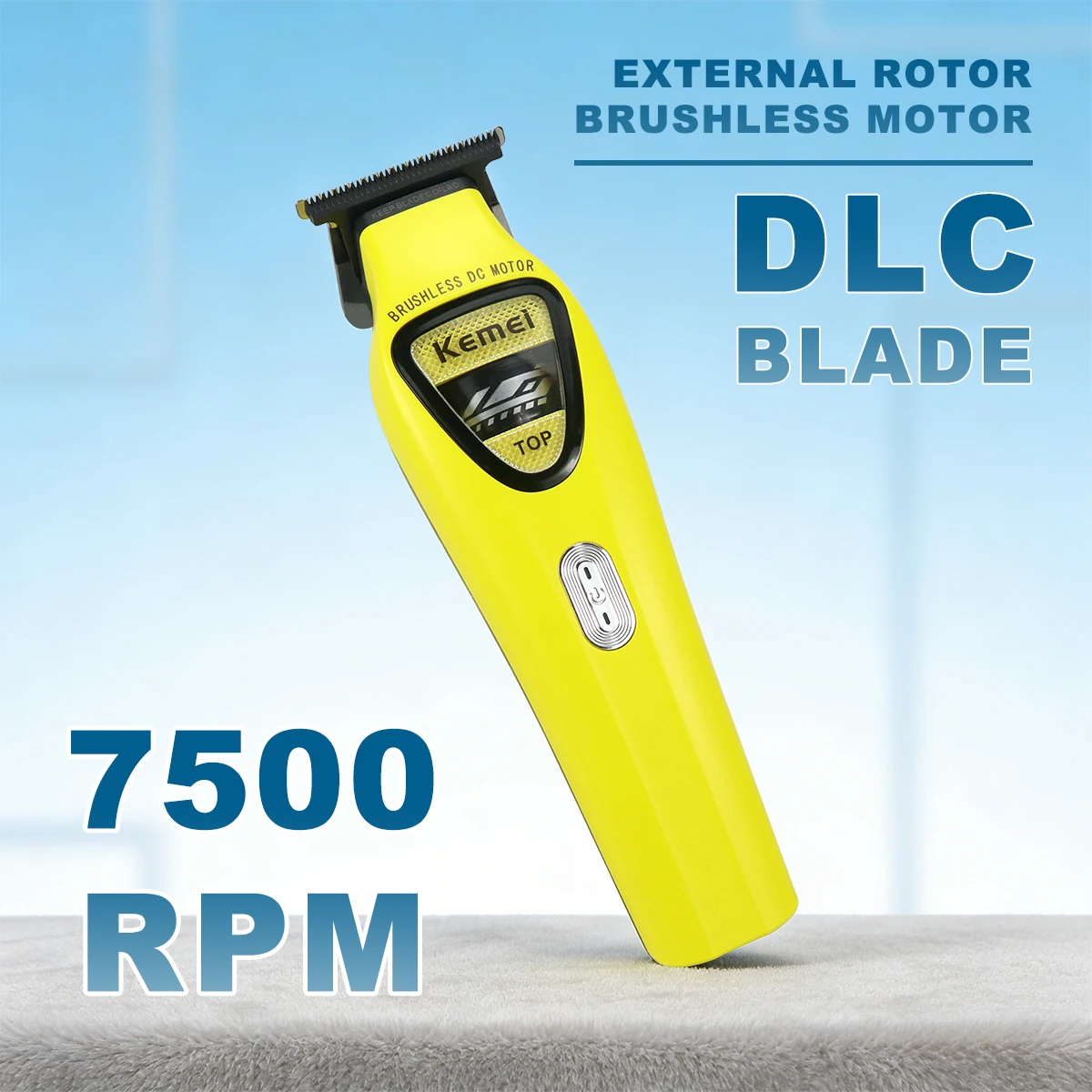 

Kemei KM-1567 триммер для мужчин с нулевым зазором, внешний ротор, бесщеточный двигатель, малошумная профессиональная машинка для стрижки волос, финишная машина