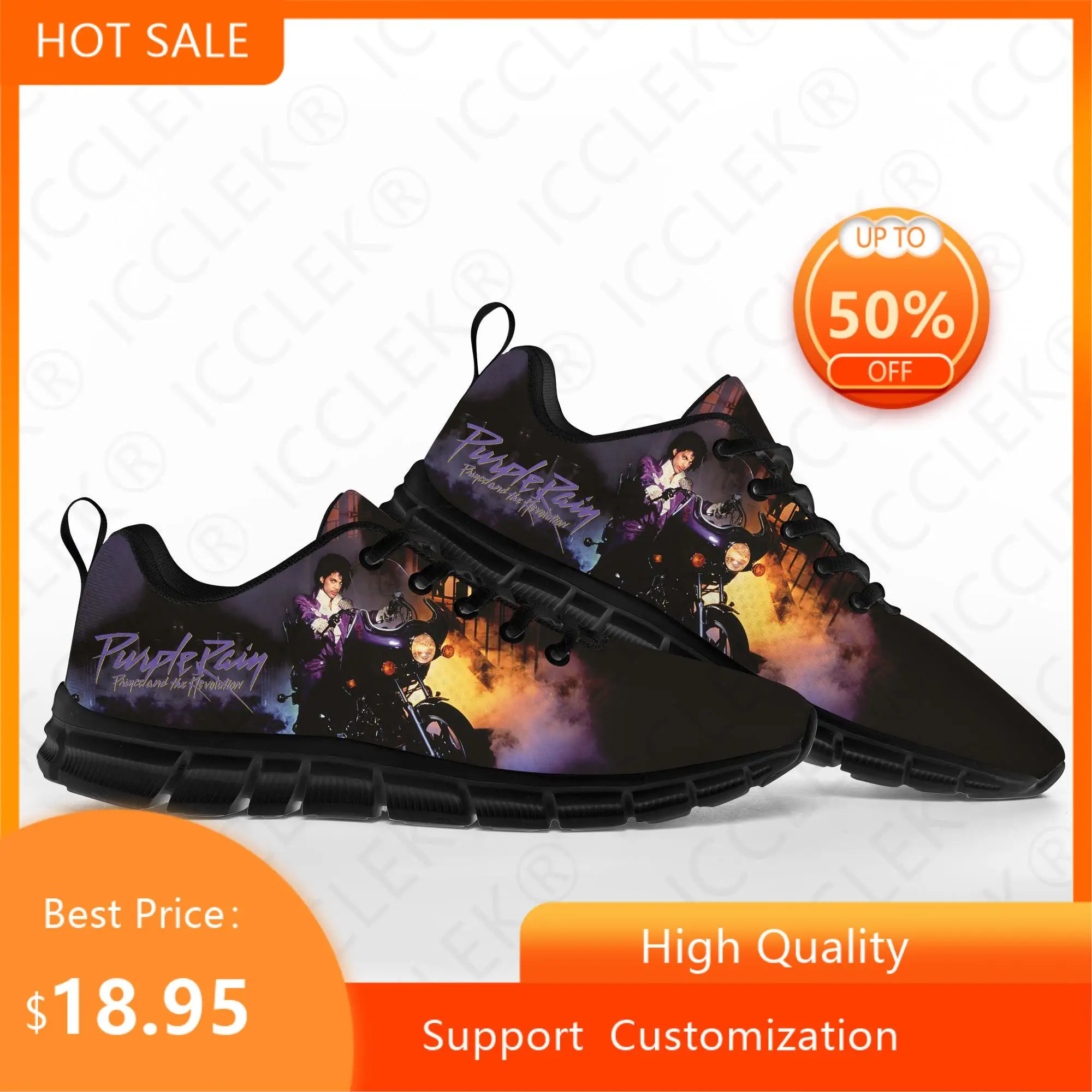 Prince Rogers Nelson Purple Rain Sports Shoes Mens Women Teenager Kids Children Sneakers Casual Custom High Quality Couple Shoes