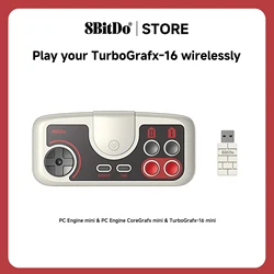 8bitdo PCE Core 2.4G Wireless Gamepad for PC Engine Mini PC Engine CoreGrafx Mini TurboGrafx-16 Mini for Nintendo Switch