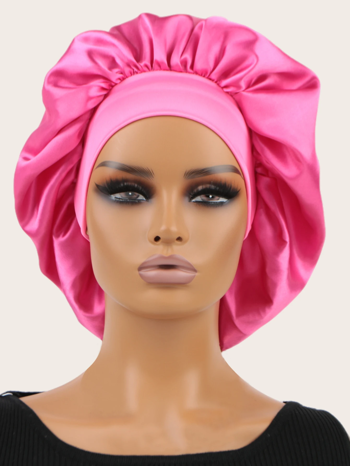 

1 шт. удобная и модная атласная шелковая спальная шапочка, широкая повязка на голову, красочные градиентные принты