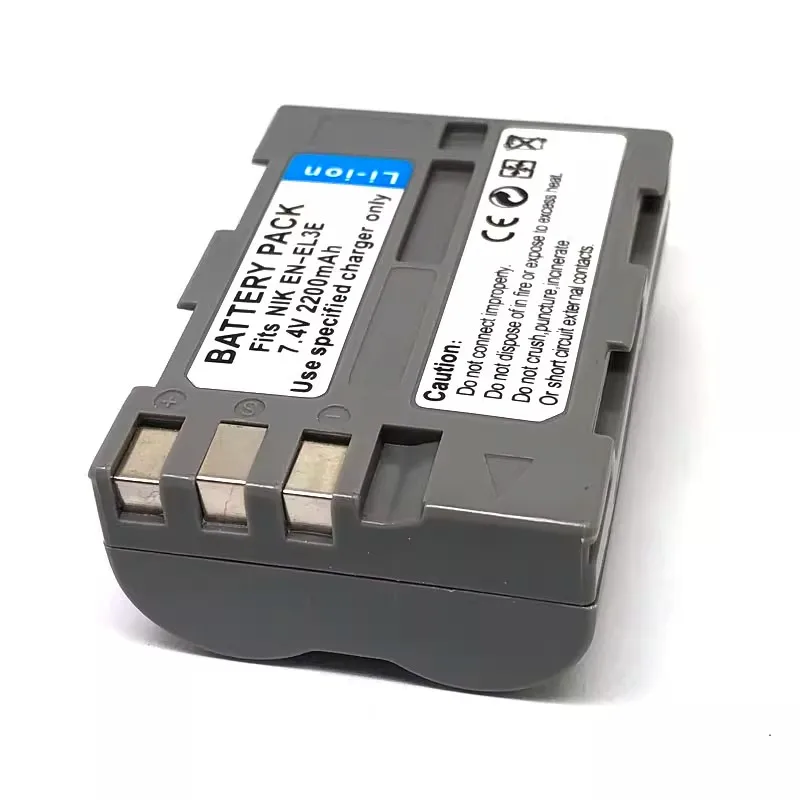 2200mAh 7.4V EN-EL3e كاميرا رقمية للأغراض العامة بطارية عالية الجودة لنيكون D80 D90 D300S D50 L50 D300 D100 D200 D700
