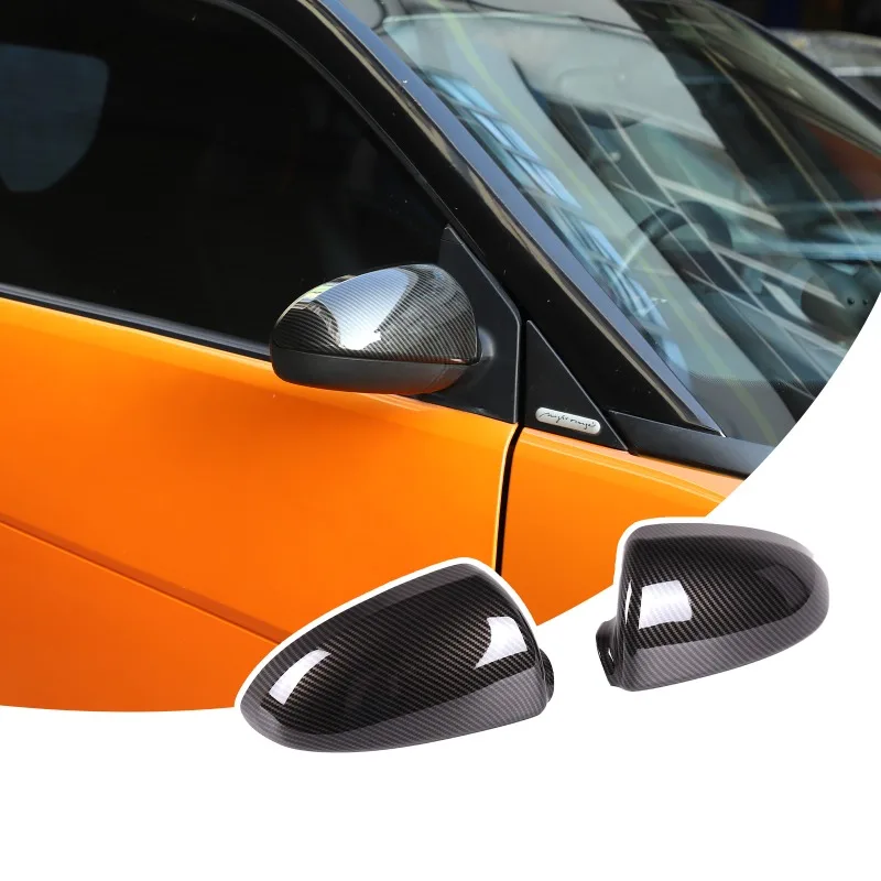 

2pcs Carbon Fiber Car Side Rearview Mirror Cap Cover Trim For Smart Fortwo Forfour W451 W453 2009‑2021 Exterior Accessories