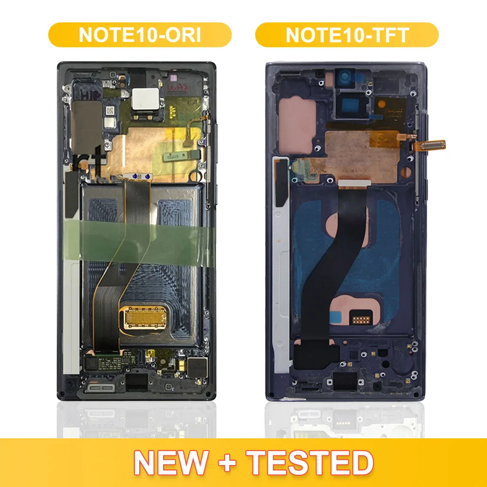 New TFT Display For Samsung Note 10 With Frame LCD Screen 6.3\