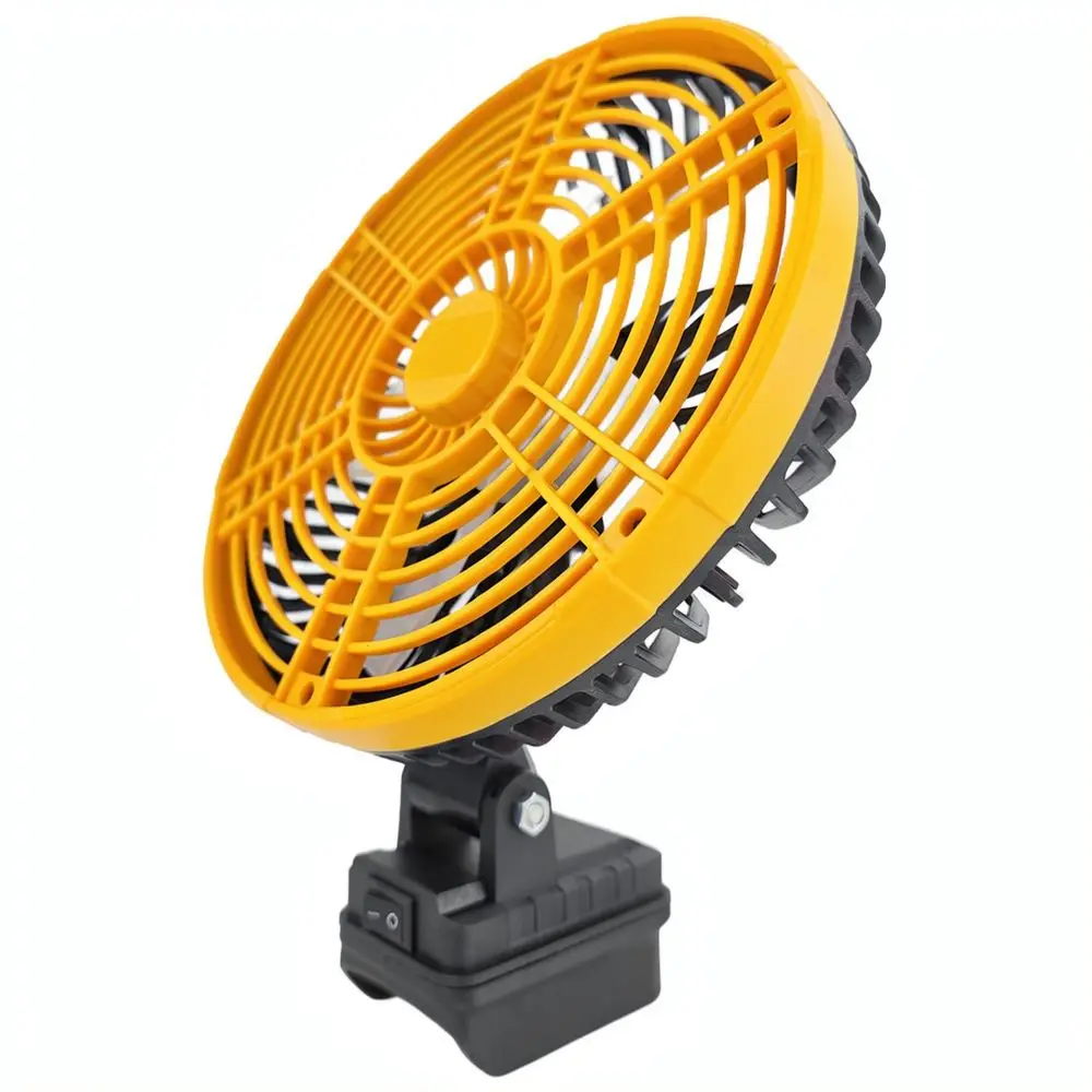 Powerful 8 Inch Desktop Electric Fan For For Milwaukee For Makita For Dewalt 21V Battery Compatible Outdoor Camping Work Site