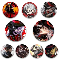 58mm Honkai Star Rail Boothill Anime kreatywna blacha plastikowa szpilki guziki broszki odznaka na plecaku akcesoria biżuteria prezenty