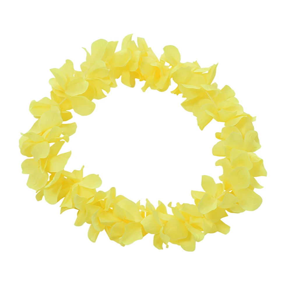 Hawaiian Leis Simulated Silk Flower Leis Dance Party Fancy Dress Garland 8 Color