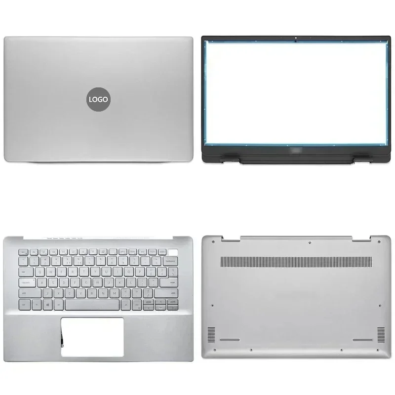 

New For Dell Inspiron 14 5490 5498 Laptop LCD Back Cover Front Bezel Upper Palmrest Bottom Base Case Keyboard Hinges