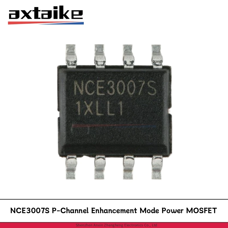 

10PCS NCE3007S SOP-8 6.5A 30V 3.1W P-Channel Enhancement Mode Power MOSFET SMD IC