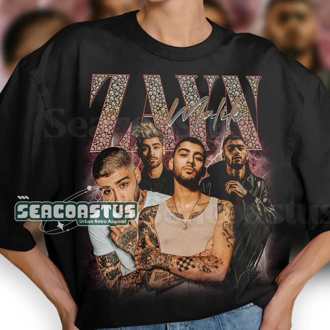 Limited ZAYN MALIK Vintage T-Shirt  Graphic Unisex T-shirt  Retro 90's Fans Homage T-shirt  Gift For Women and Men