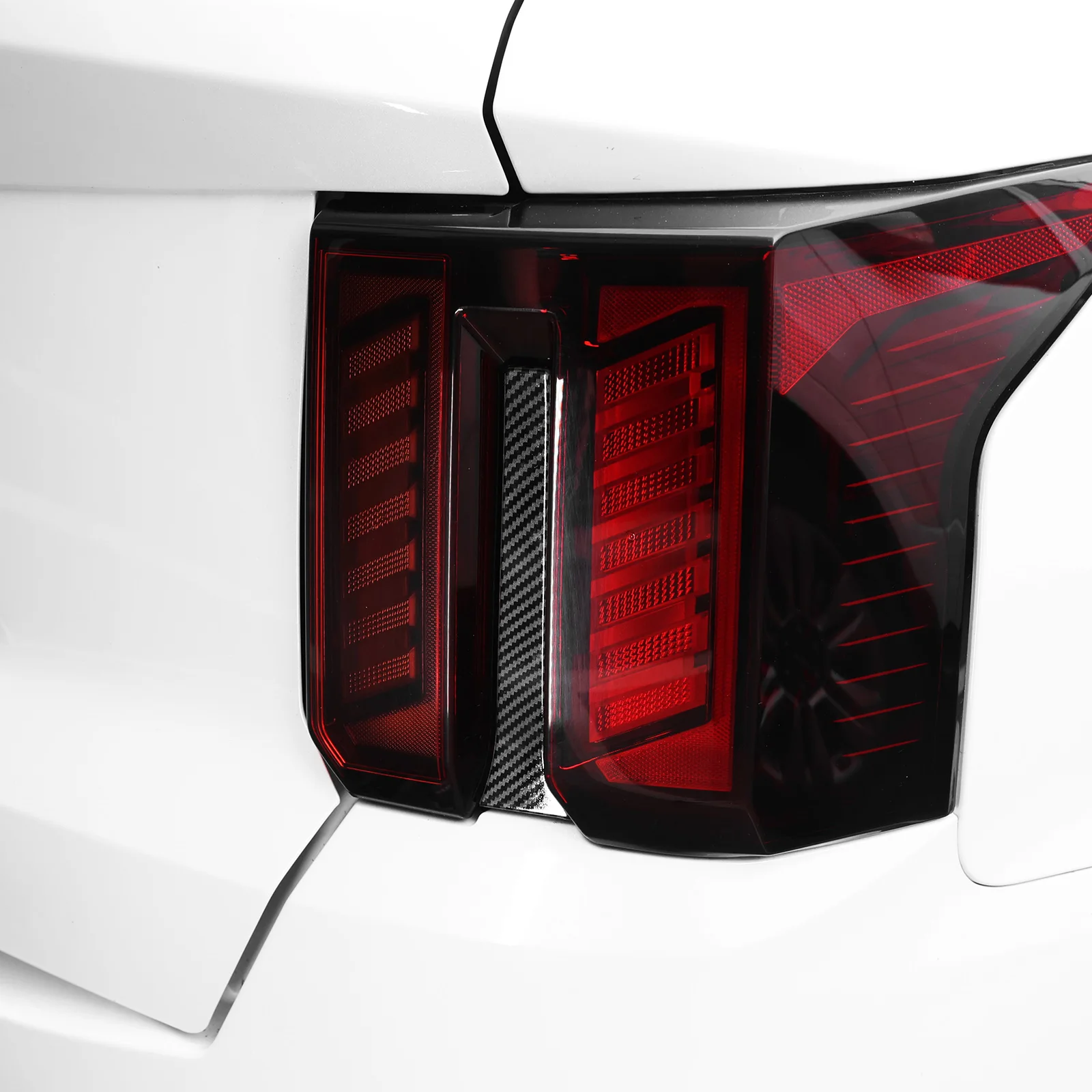 Car ABS Carbon Fiber Black Rear Brake Light Decal Stripe Cover For Kia Sorento MQ4 2024 Exterior Styling Mouldings Decoration