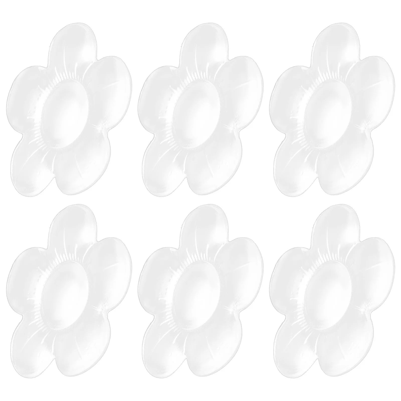 6 個の透明なシリコンドアバンパー自己粘着式アンチスラムパッド家庭用家具壁プロテクタードアノブ衝撃吸収