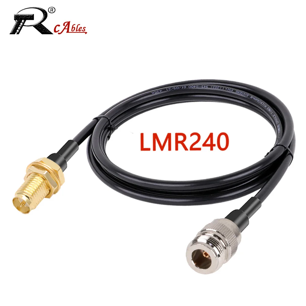 10CM 1M 2M LMR240 Cable SMA Male/Female to N Male/Female Connector 50-4 RF Coaxial Cable Pigtail Jumper 4G 5G LTE Extension Cord