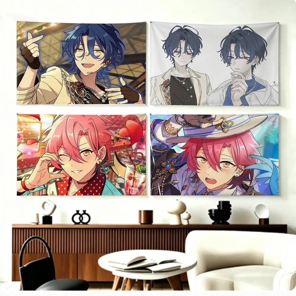 COOL M-MELLOW DEAR Enstars Flags - Bandera decorativa para colgar en la pared, para decoración del hogar, dormitorio y exteriores