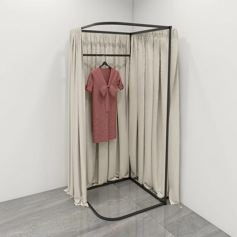 Custom, Up Iron Portable Fitting Room for Retail Clothing Store / Temporary Changing Room Dressing Room Display for Sale