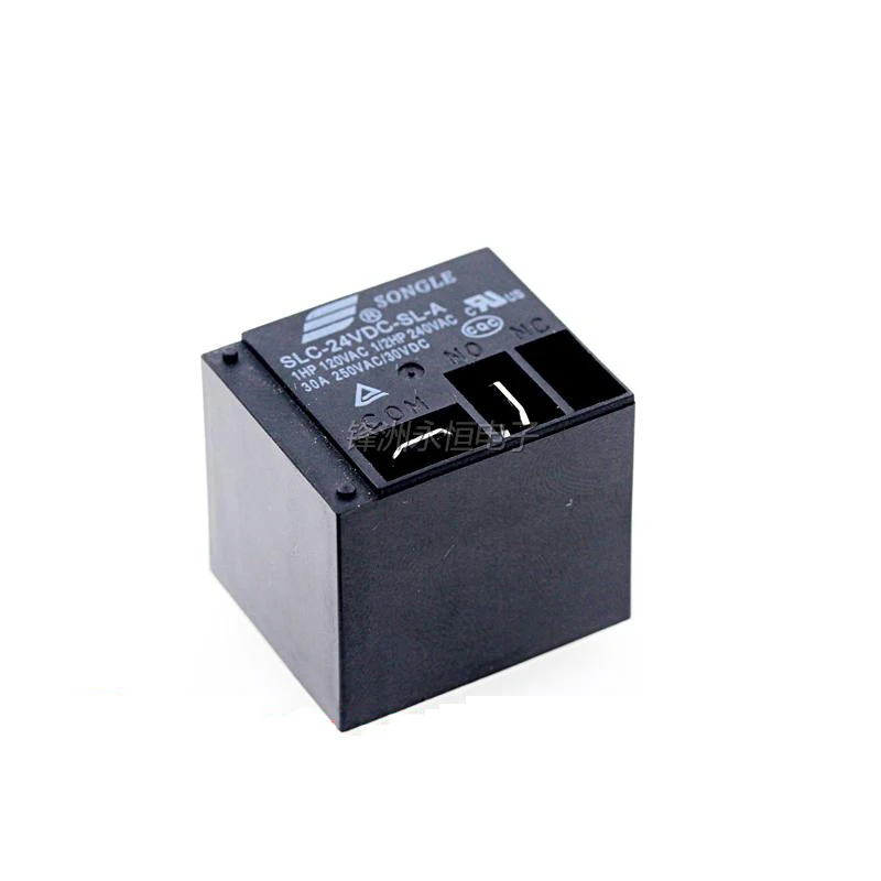 New Original SLC-05VDC-SL-C SLC-12VDC-SL-C SLC-24VDC-SL-C SL-A 30A 4PIN 5PIN Black Electrical PCB 5V 12V 24V Power Relay