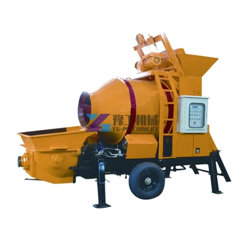 Portable Electric Mortar Concrete Pump Construction Machine Diesel Long Distance Concrete Mixer