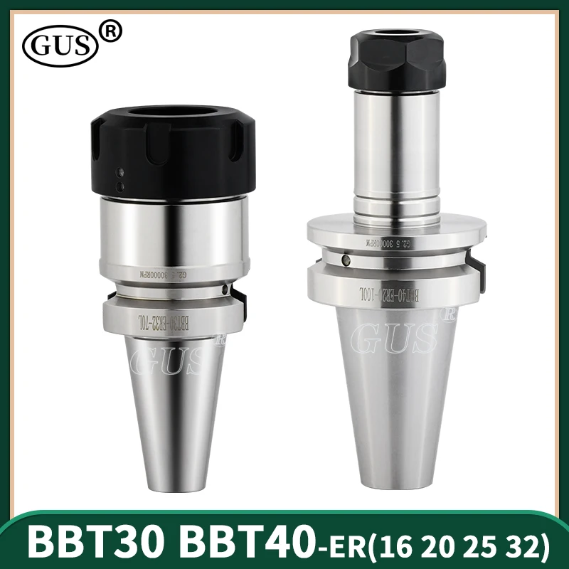 BBT30 BBT40 CNC Lathe Machining Tool holderER16 ER20 ER25 ER32 High Precision 0.002 Collet Spindle Dynamic balance G2.5 30000rpm