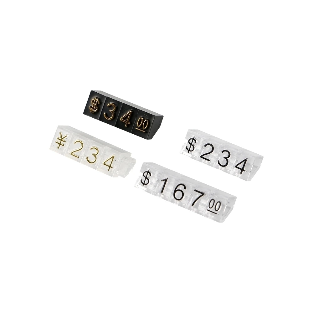 Clear Price tags For Jewelry Display Price Stand