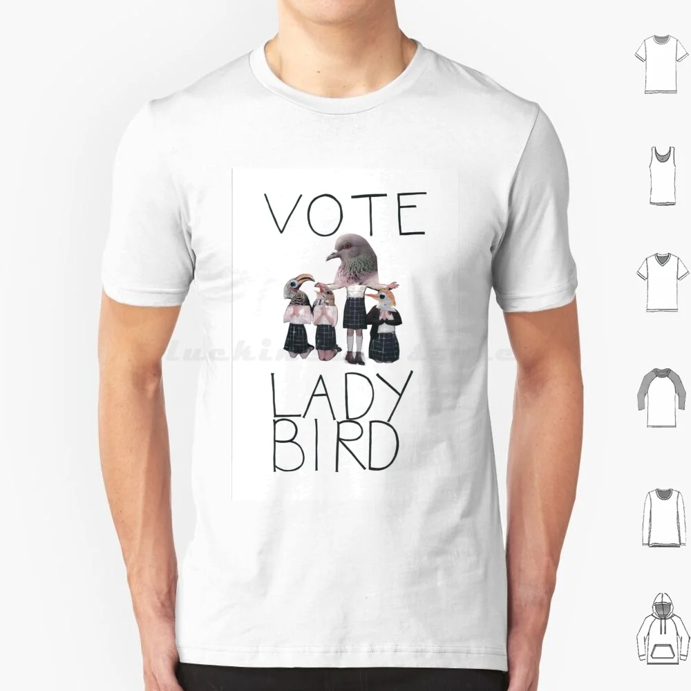 Vote Ladybird T Shirt Big Size 100% Cotton Ladybird Vote Ladybird A24 Timothee Chalamet Saorise Ronan Greta Gerwig Indie