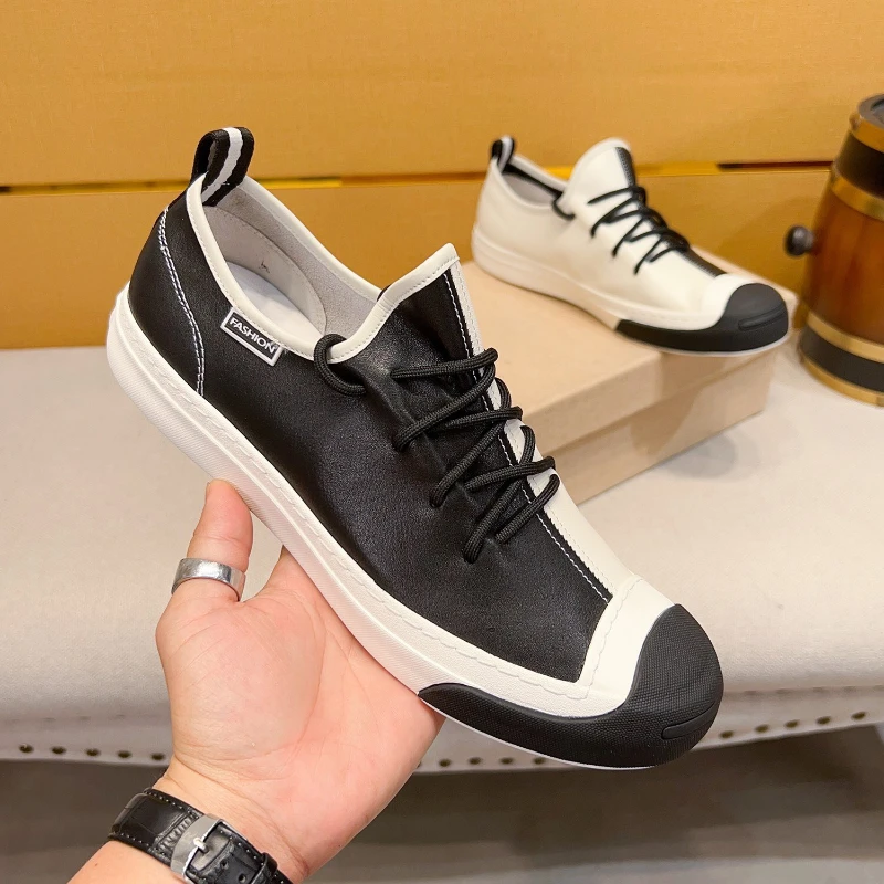 Mens Shoes Leather Male Men's Men Sneakers Shoes for Men Luxury Designer Flats Men Leather Man Shoes