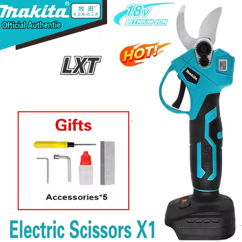 ✂ 100% Originele Makita Schaar Borstelloze Elektrische Snoeischaar Tuin, Gereedschap Branche Cutter Draadloze Elektrische Tuin Fruit Tre