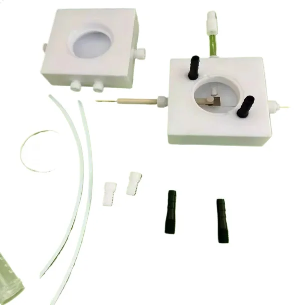 10ml In-situ Raman Electrolytic Cell, PTFE Electrochemical Cell with 37mm Quartz Window & Electrode Holder, Customizable