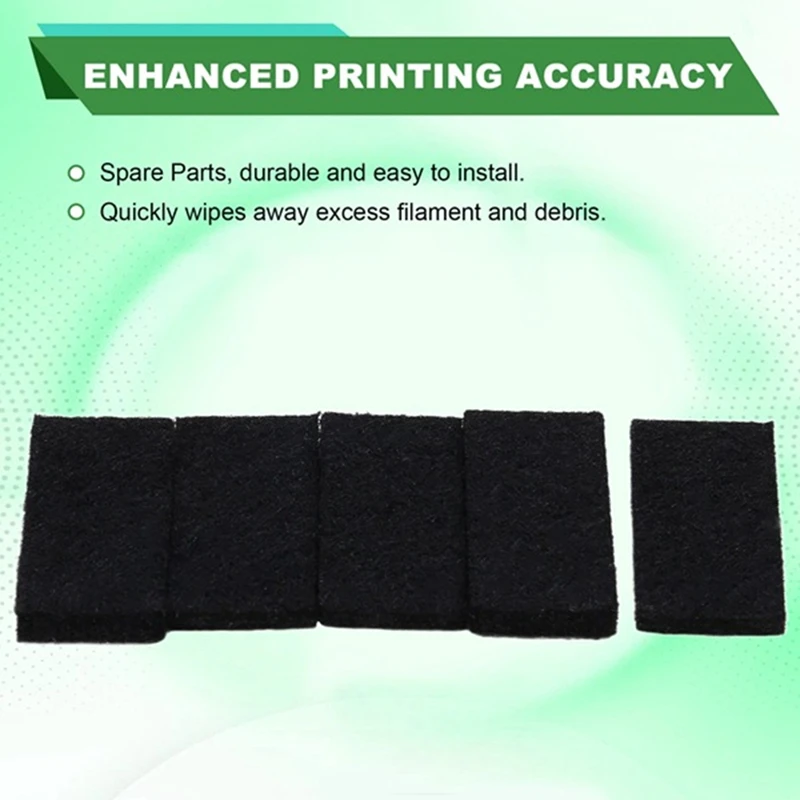10 шт. сменные насадки для протирания войлока для 3D-принтера QIDI Q1 Pro, комплект для основного обслуживания