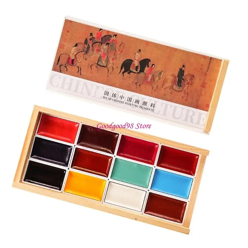 12 Rich Colors Painting Sketching Watercolor Set Perfect for Outdoor Indoor Art