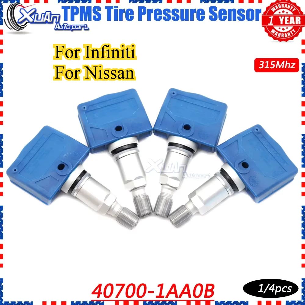 

XUAN 40700-1AA0B TPMS 315 МГц датчик контроля давления в шинах для Infiniti FX35 M45 QX56 Nissan Altima Frontier Pathfinder Sentra