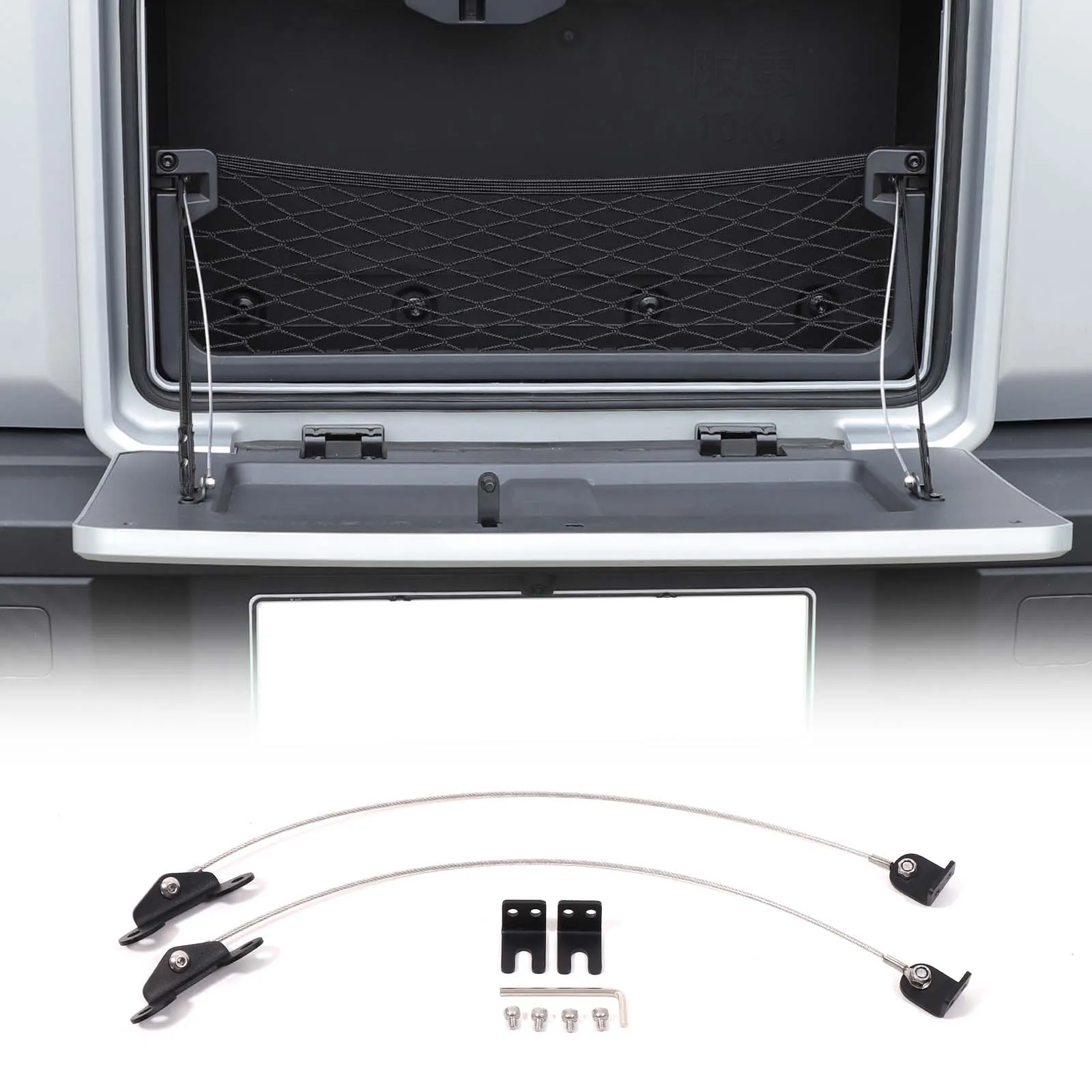 Car Tailgate Storage Box Cover Steel Wire Rope Connection Modified Camping Small Rable Board Parts for Chery iCAUR 03/Jaecoo J6