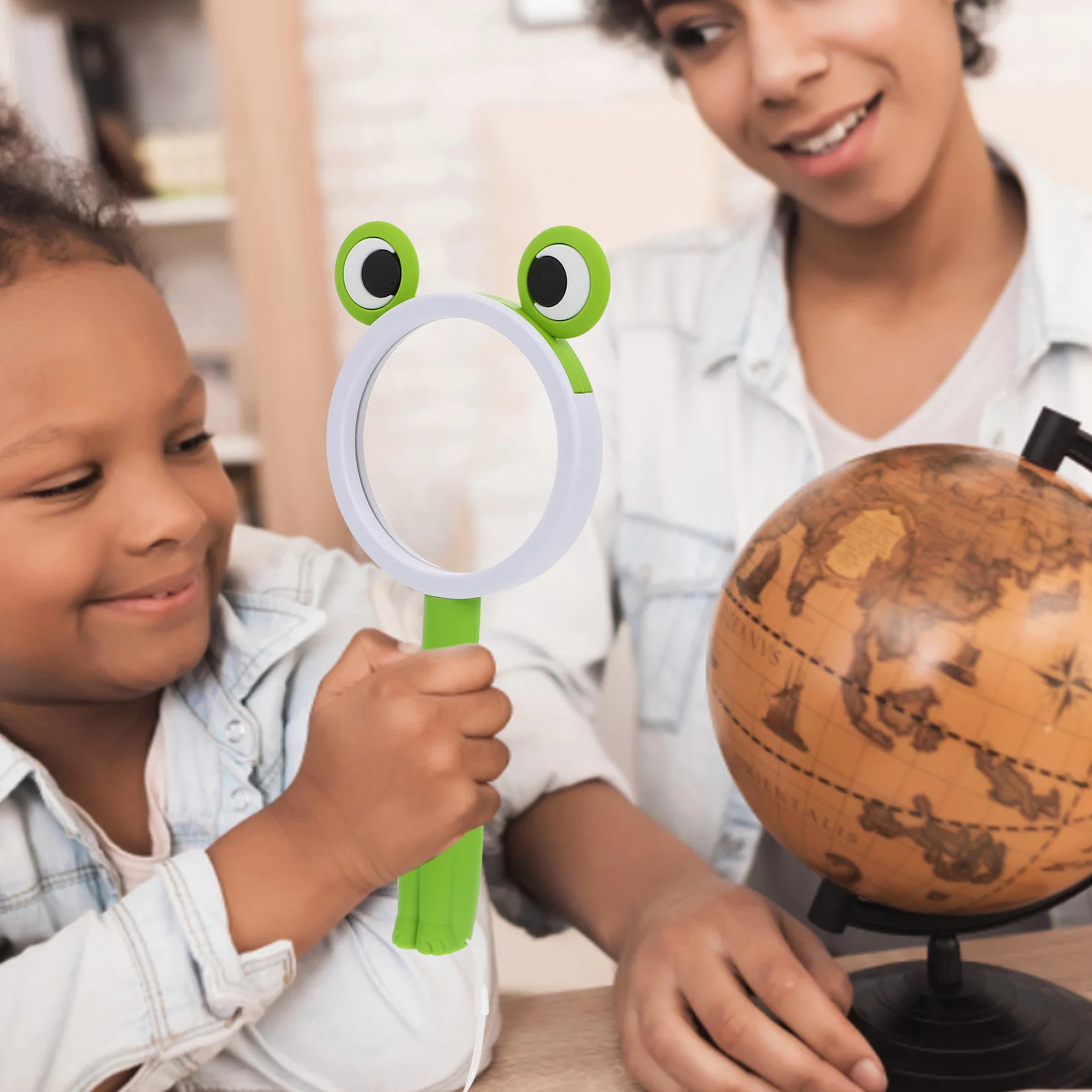 

Portable Animal Handheld Magnifying Glass Small Cute Cartoon Style Durable Acrylic Lens Learning Observation Scientific