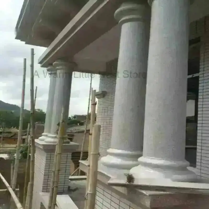 Round Cylindrical Roman Column Smooth Mold Column Model Concrete Column European Villa Building Exterior Wall Decoration Mold