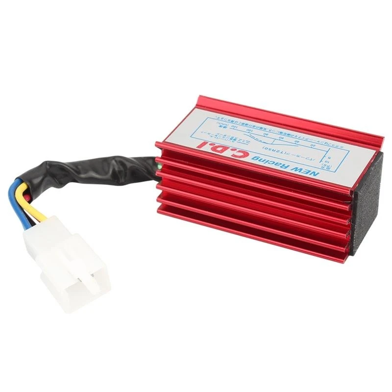 

P9FD Performance 5 PIN -RACING CDI SCOOTER MOPED GO Kart ATV 50CC 90CC 110CC 125CC Universal 5 PIN CDI Box Red