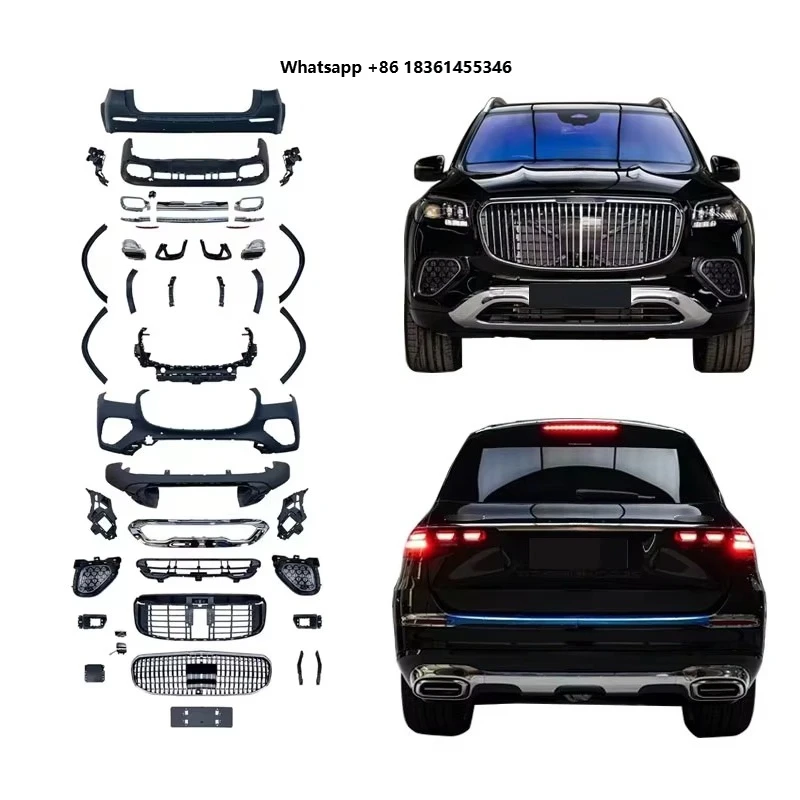 For 2024 GLS X167 Upgrade Body Kit Front Bumper Grille Fender Flare Diffuser Exhaust Pipe Car Body Kits