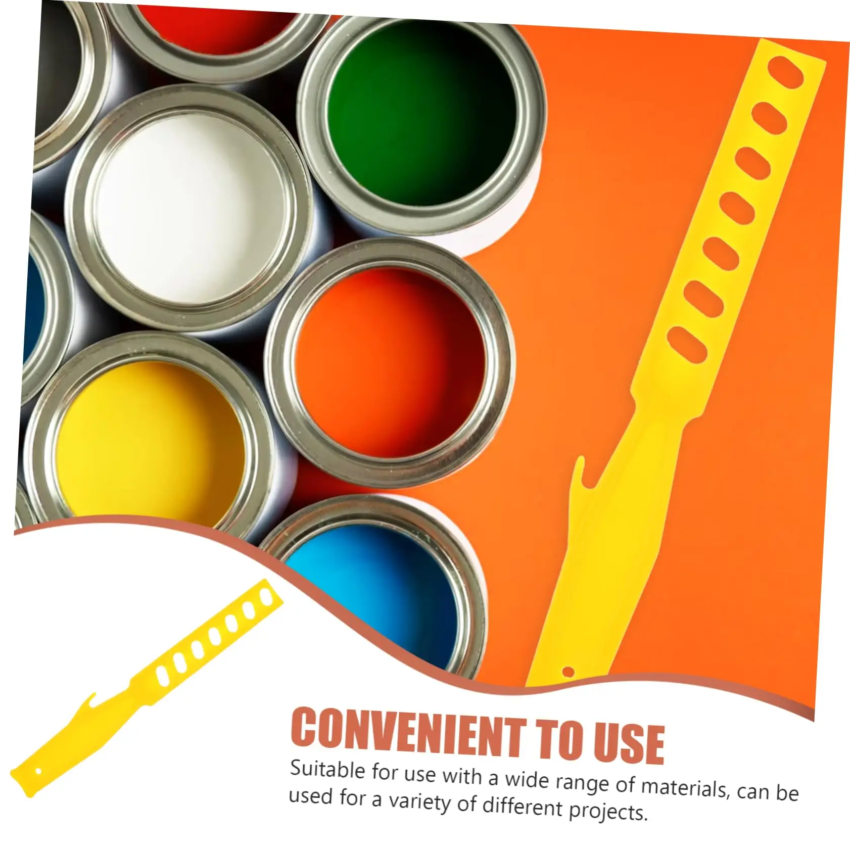 

10pcs Paint Mixing Stick Pack, Reusable, Portable Tool, Manual Mixing Bucket, Handheld Material, For Household Paint.