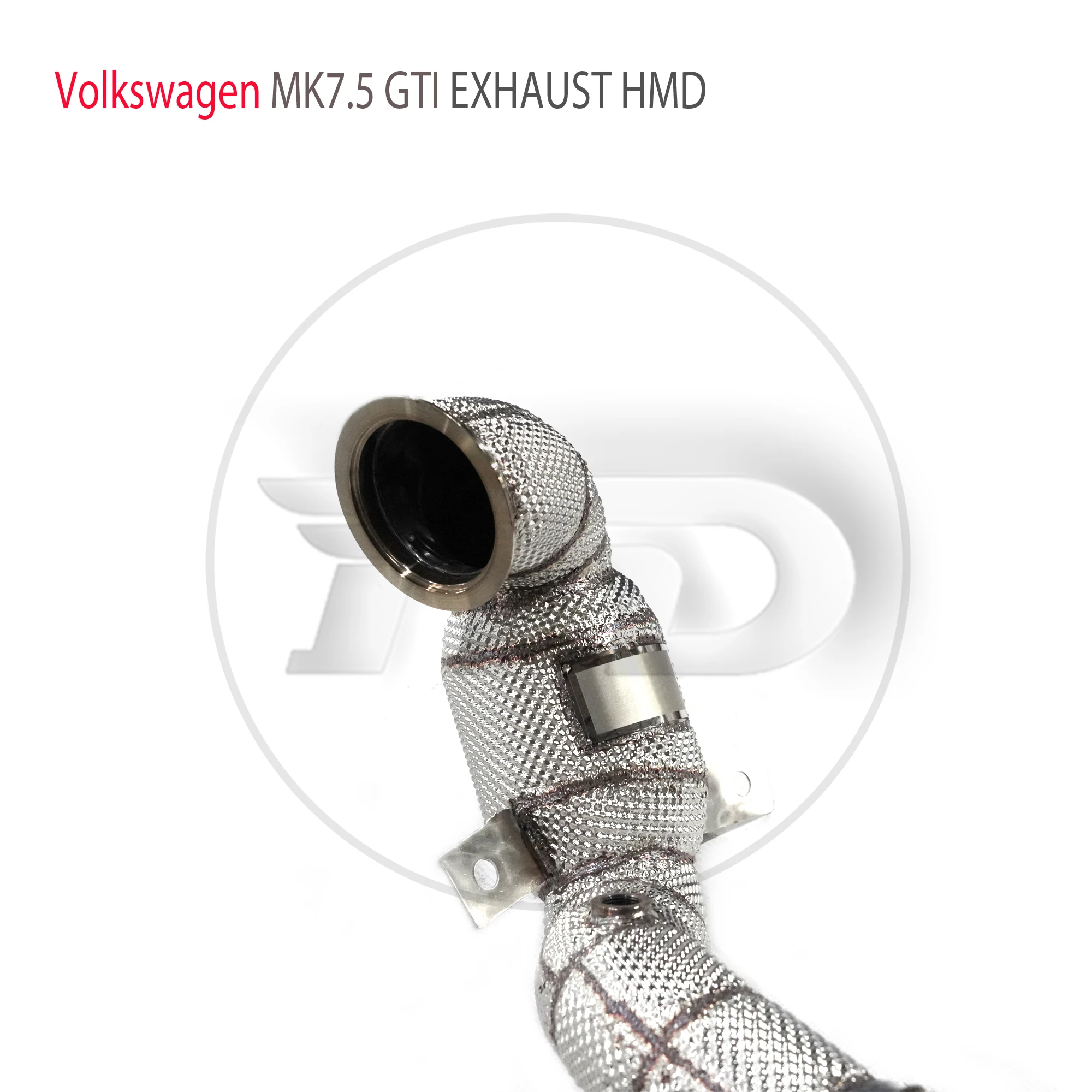 

High Quality Downpipe For VW MK7.5 GTI Stainless Steel Exhaust System Heat Shield High Flow Performance Racing Pipe HMD