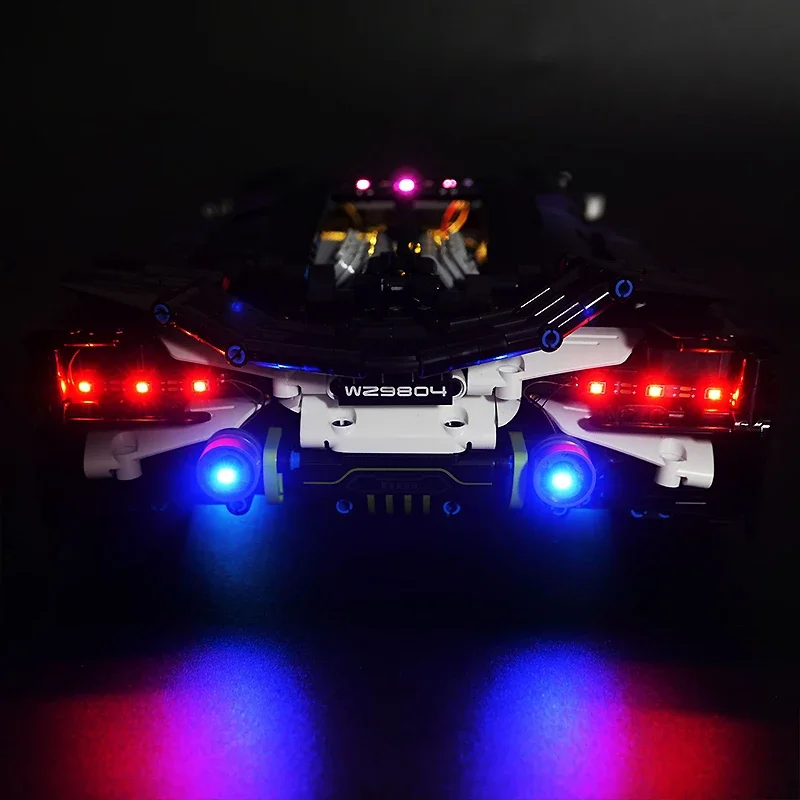 DIY RC LED-Licht-Kit für Lego 9804 technischen Sportwagen (nur LED-Licht, ohne Blöcke Modell)