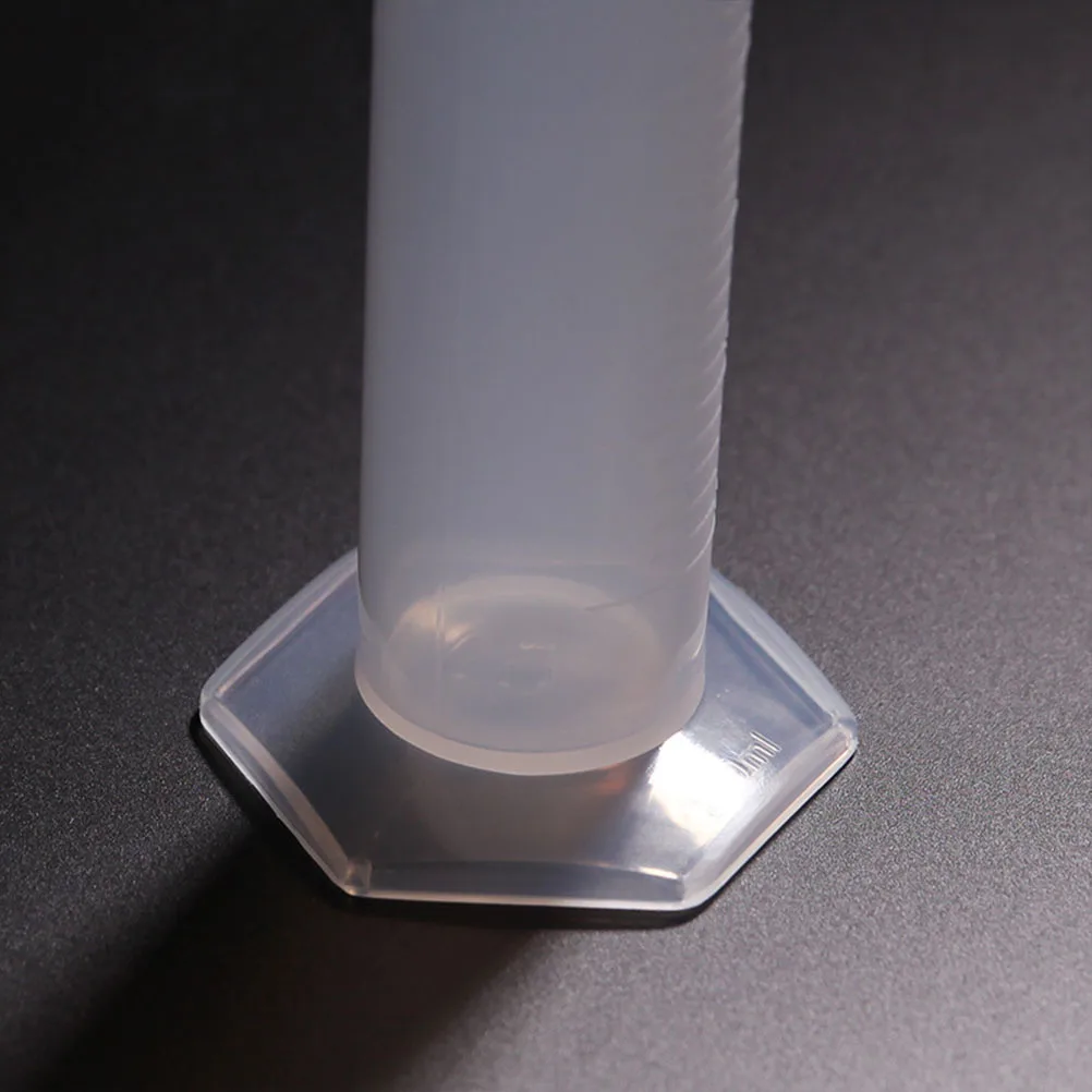 

5pcs Graduated Measuring Cylinder Plastic Lab Beaker Hexagonal Base For Laboratory Home Use 50Ml 100Ml 250Ml 500Ml 1000Ml