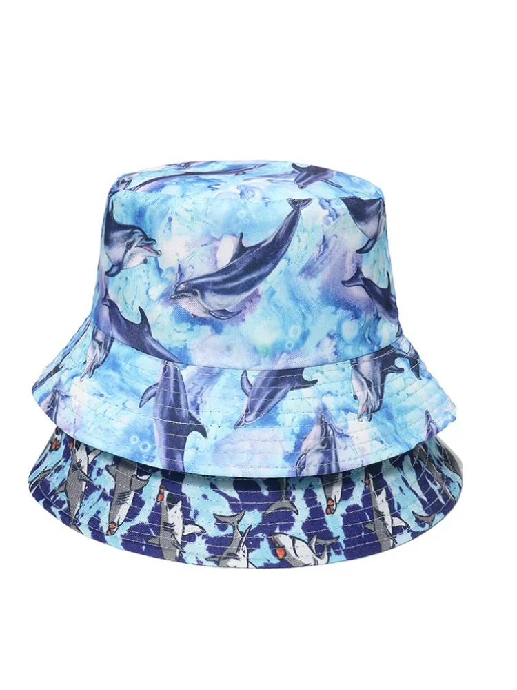 Doppelseitiger Fischerhut mit Ozean-Aufdruck für Männer/Frauen, atmungsaktive Fischermütze für Strand, Reisen und Outdoor, lässiger Hip-Hop – Detail 10