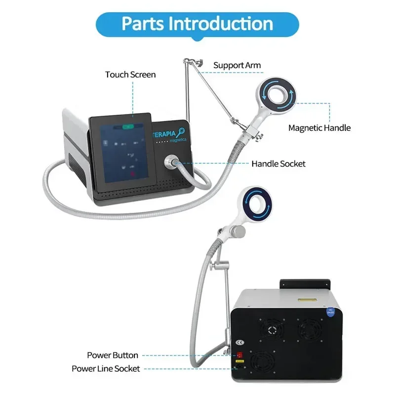 Portable Physiotherapy Emtt Physio Magneto Therapy Magnetoterapia Pain Relief PEMF Sports Injury Therapy Magnetotherapy Machine