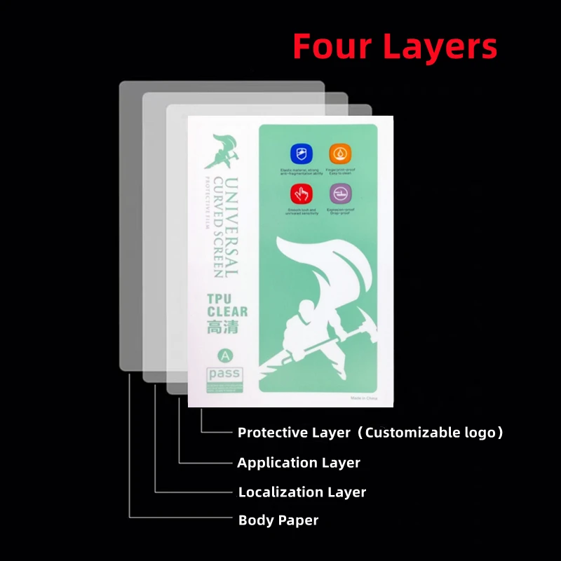 50pcs TPU HD Hydrogel Film For All Phone Protecting Film Cutting Machine Matte/Anti Blue-Ray TPU LCD Screen Protective Hydrogel