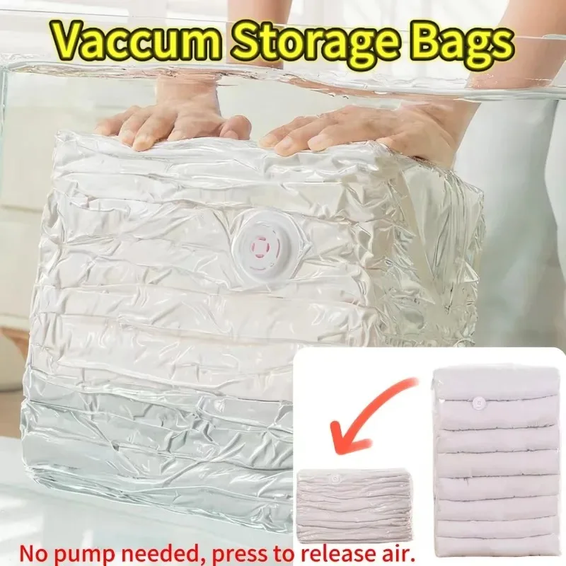 Vacuum Compression Bag, Free Storage Bag, Vacuum Suction Clothes Sealed Cotton Quilts Down Jackets Three-dimensional Thickening