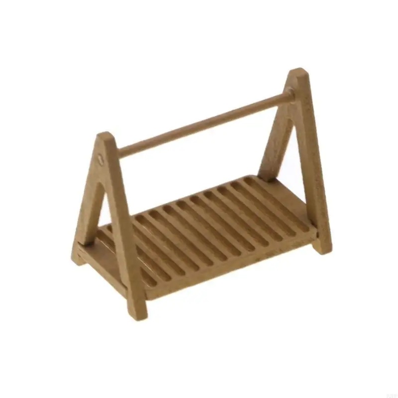 

J2HF Handcraft Bread Rack 1/12 Dollhouses Accessory for Realistic Kitchen Bakery Scene Cake Shelf Display Decoration