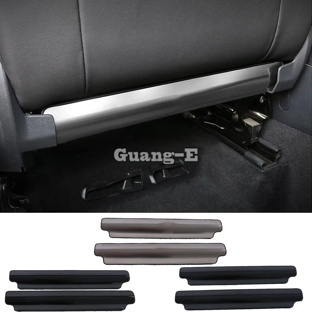 

Для Volkswagen VW T-ROC TROC 2017 2018 2019 2020 2021 автомобильный чехол из нержавеющей стали, регулировка сиденья, противоударная накладка для ног, 2 шт.