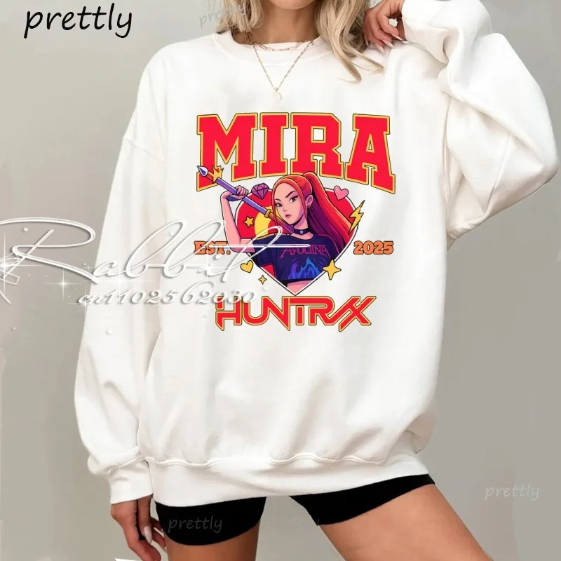 2025/26 الخريف/الشتاءNewFashionable MatchingKpopDevil Hunter الكبار والأطفال الوالدين والطفل قميص طويل الأكمام ضروري للارتداء