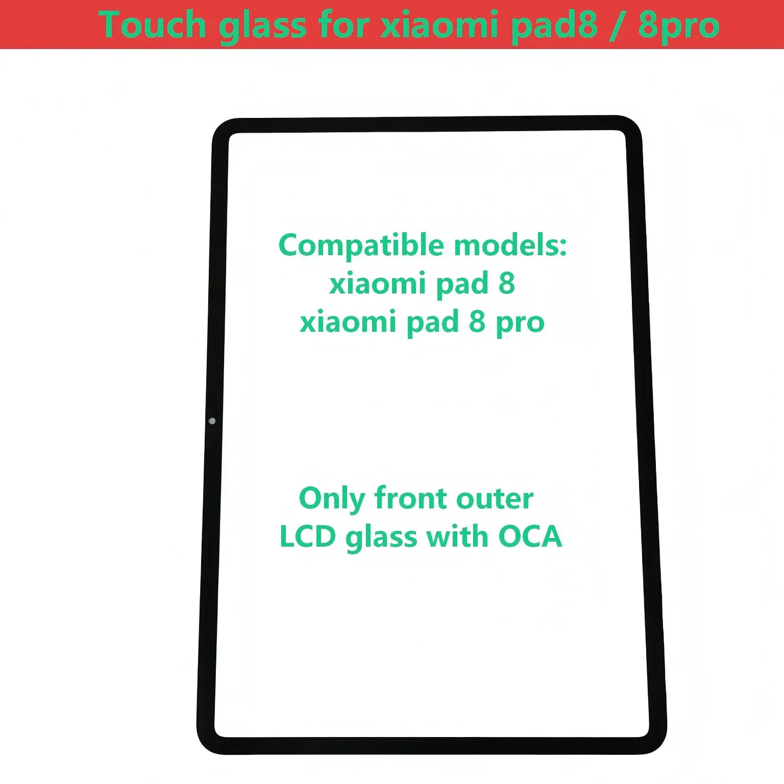

Замена экрана для Xiaomi Pad 8 Pro: сенсорная панель LCD, внешнее стекло с OCA для Pad8