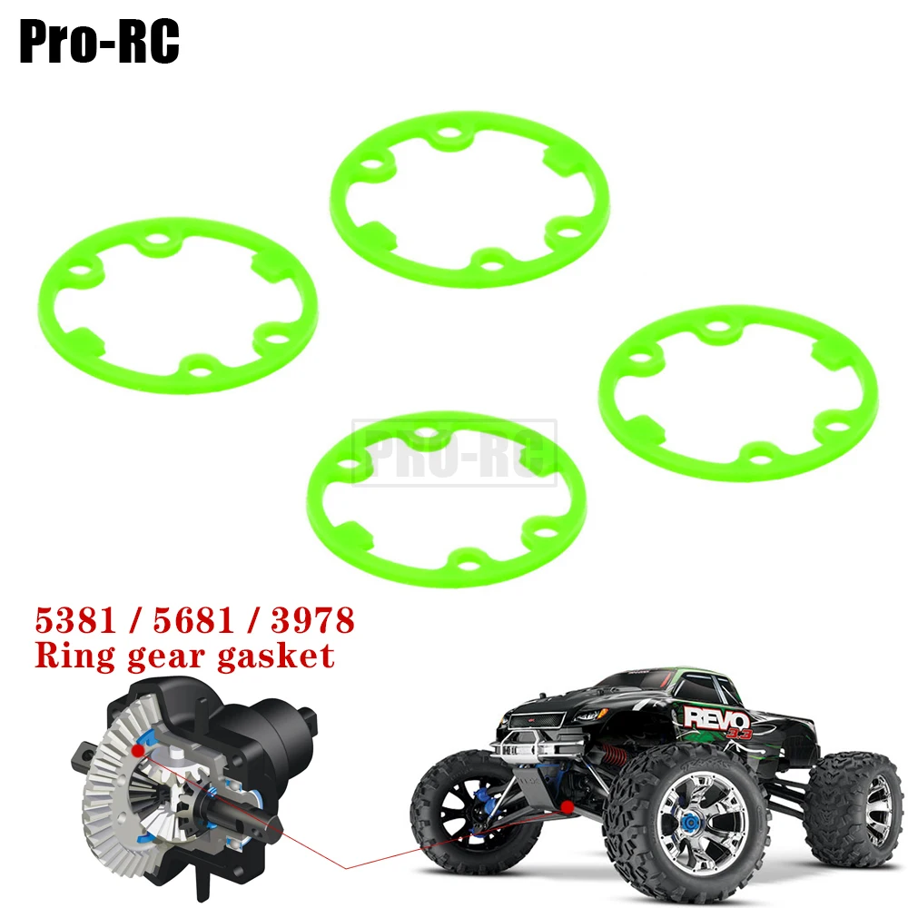 4Pcs X Rings Differential Diff Case Washer Gasket #5681 3978 5381 for RC Car Traxxas 1/10 X0-1 Rustler Slash T-Maxx Slayer Revo