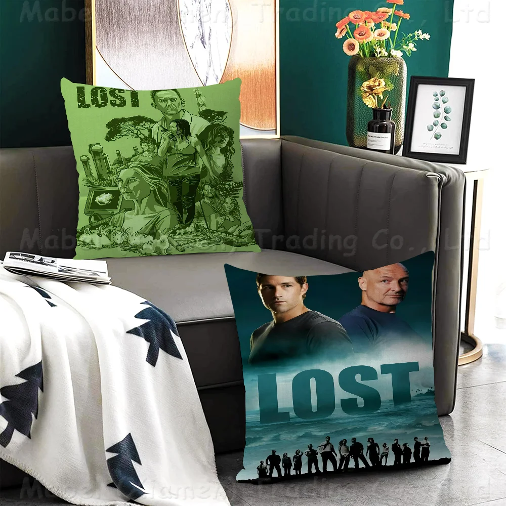 

Lost TV Series Retro Cushion Cover 30x50 Polyester Sofa Cushions Decorative Throw Pillows Home Decoration Pillowcover